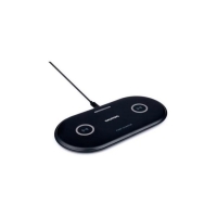 Incarcator wireless dublu, ultra slim Qi,  2 x 10W, Grunding, 26823